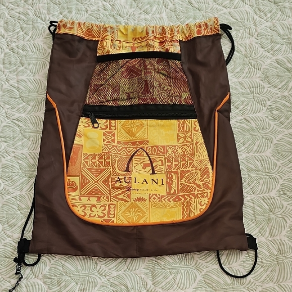Disney Brown and Yellow Drawstring Backpack - Picture 1 of 3